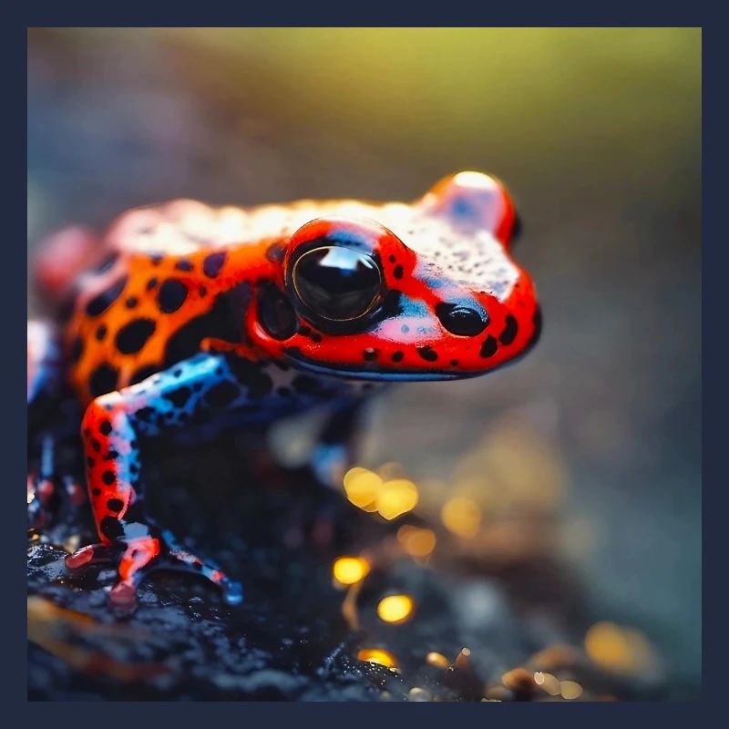 Bunter Frosch