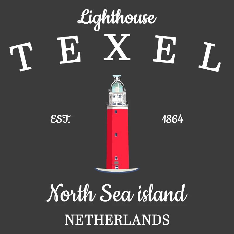 Lighthouse on Texel, Netherlands, hand drawing