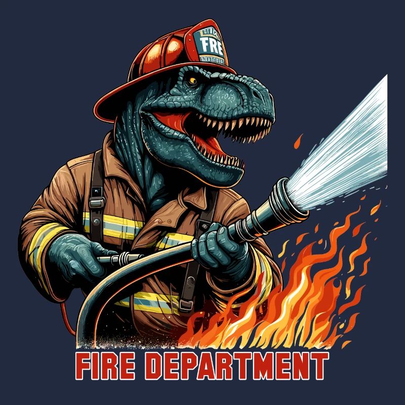 Pompier T-Rex cadeau