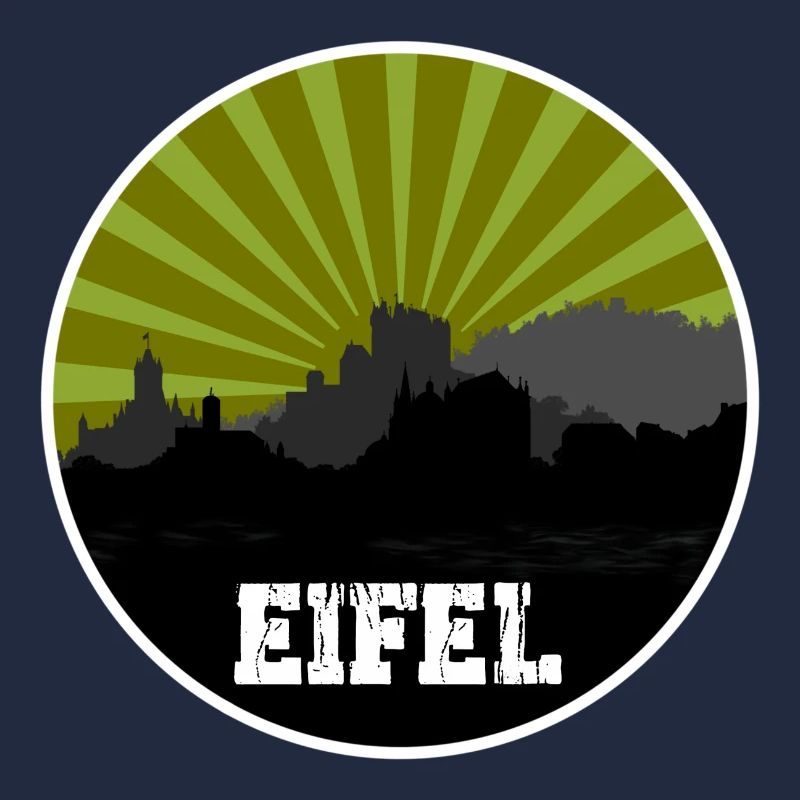 Eifel Skyline Retro