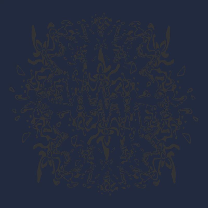 Motif abstrait de mandala noir