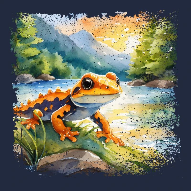Mignonne jeune salamandre de feu