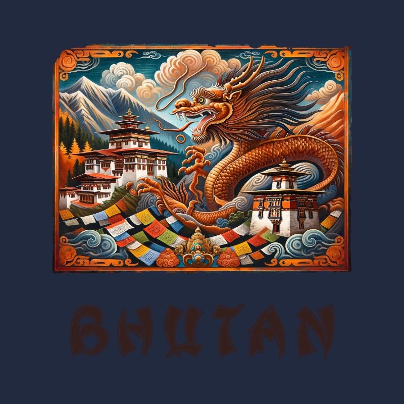 Bhutan Drache Buddha Thimphu