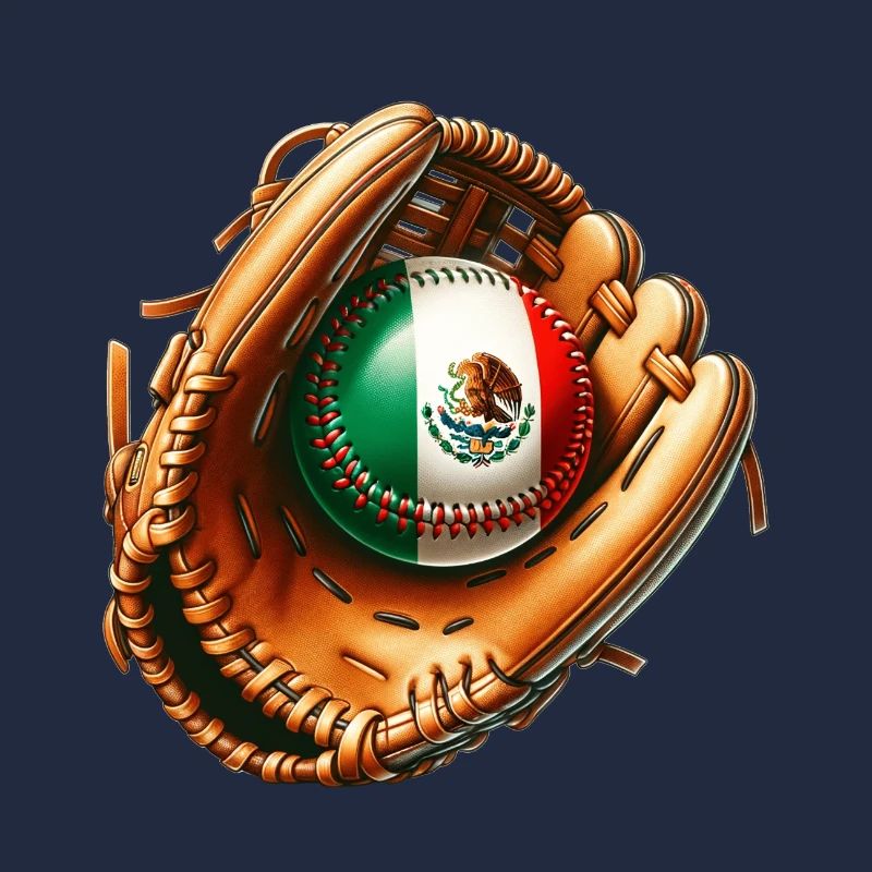 Mexiko Flagge Baseball Design