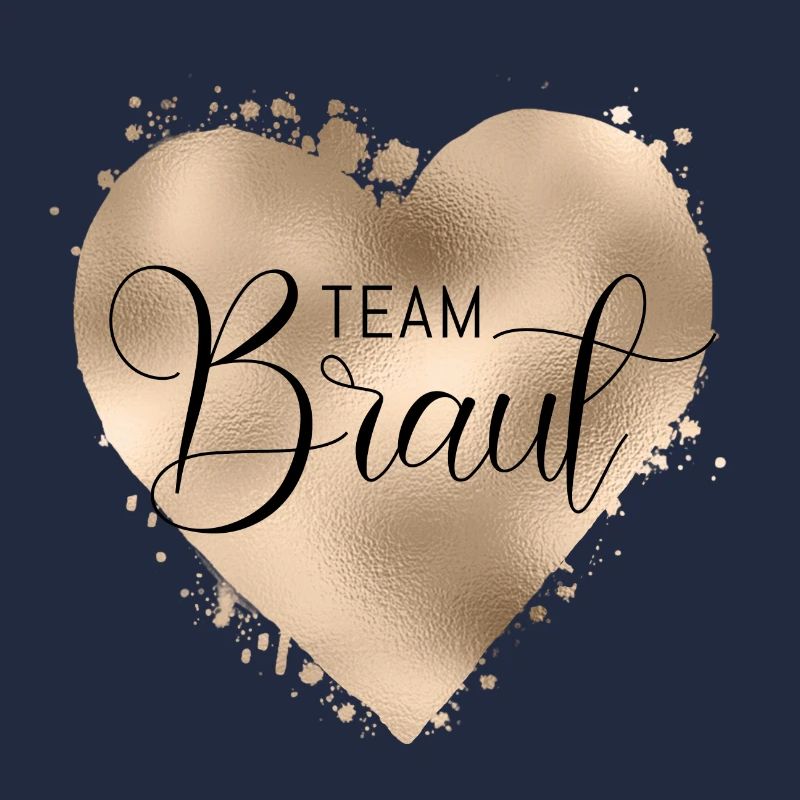 Team Braut-Herz! Personalisierbar