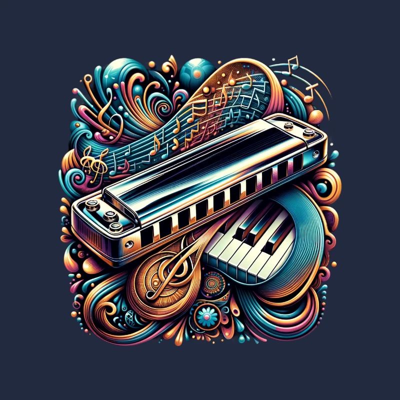 Harmonica abstract design