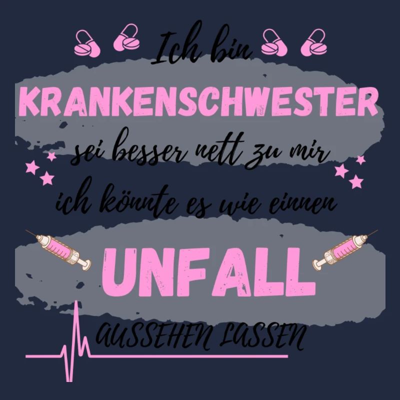 Ich bin Krankenschwester Unfall aussehen