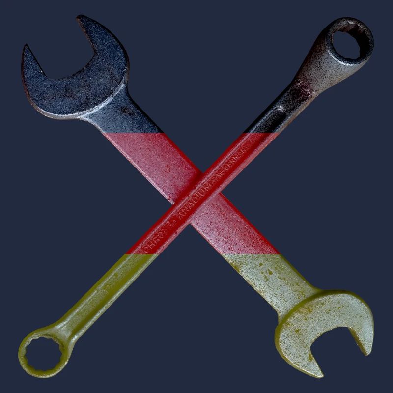 German Flag Tool Cross