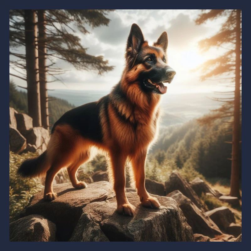 Deutscher Schäferhund Kunst
