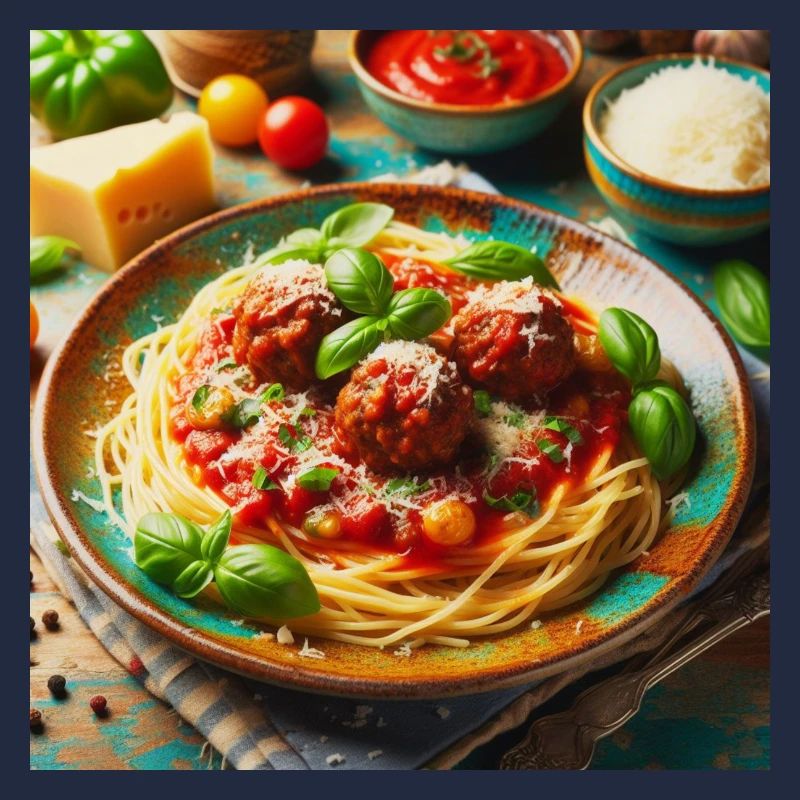 Spaghetti with meat