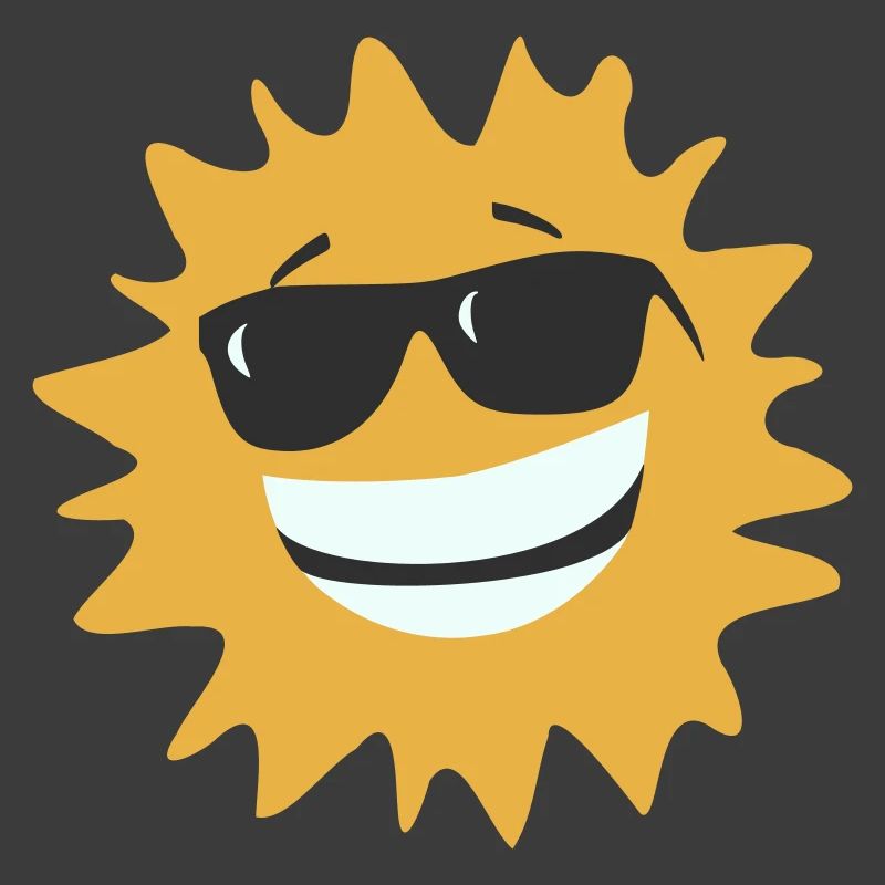 Sunburst lächelt mit Sonnenbrille