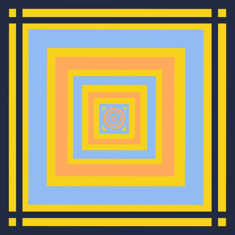 Motifs de jeu de couleurs géométriques