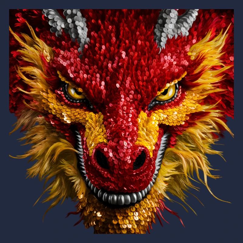 Funkelnder Drachenblick