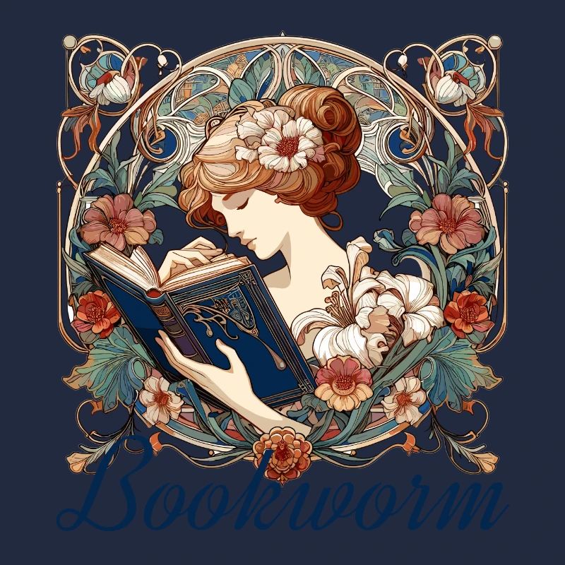 Bookworm Woman Reading Browsing Gift