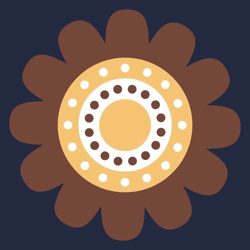 Mignonne Fleur De Marguerite Brune