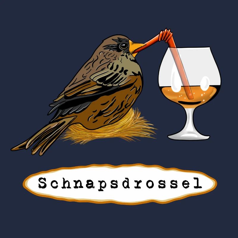 Stößchen! Schnapsdrossel
