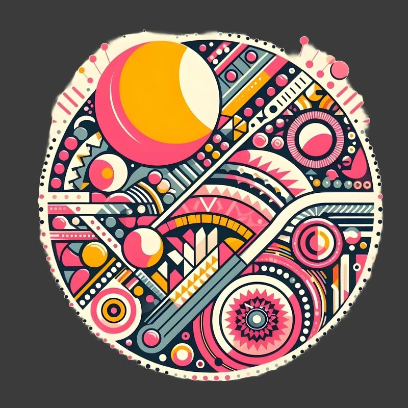 Neon Geometry — Orbit Bloom