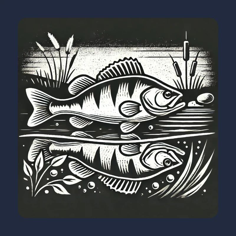 Barsch Raubfisch Design