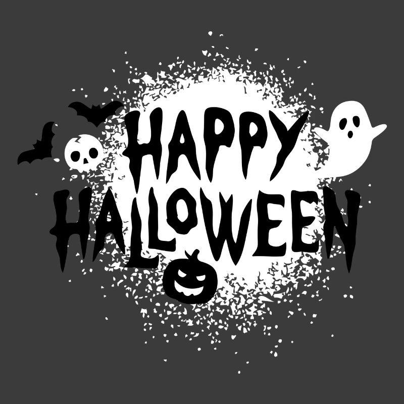 Fantômes d’Halloween effrayants et conception de citrouilles
