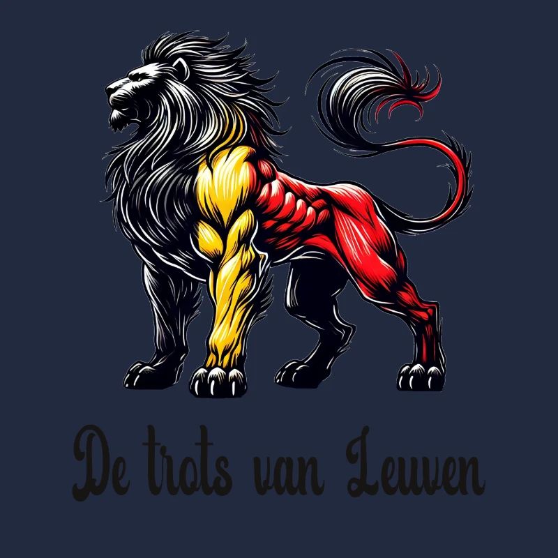Leuven Löwe Flaggen Design