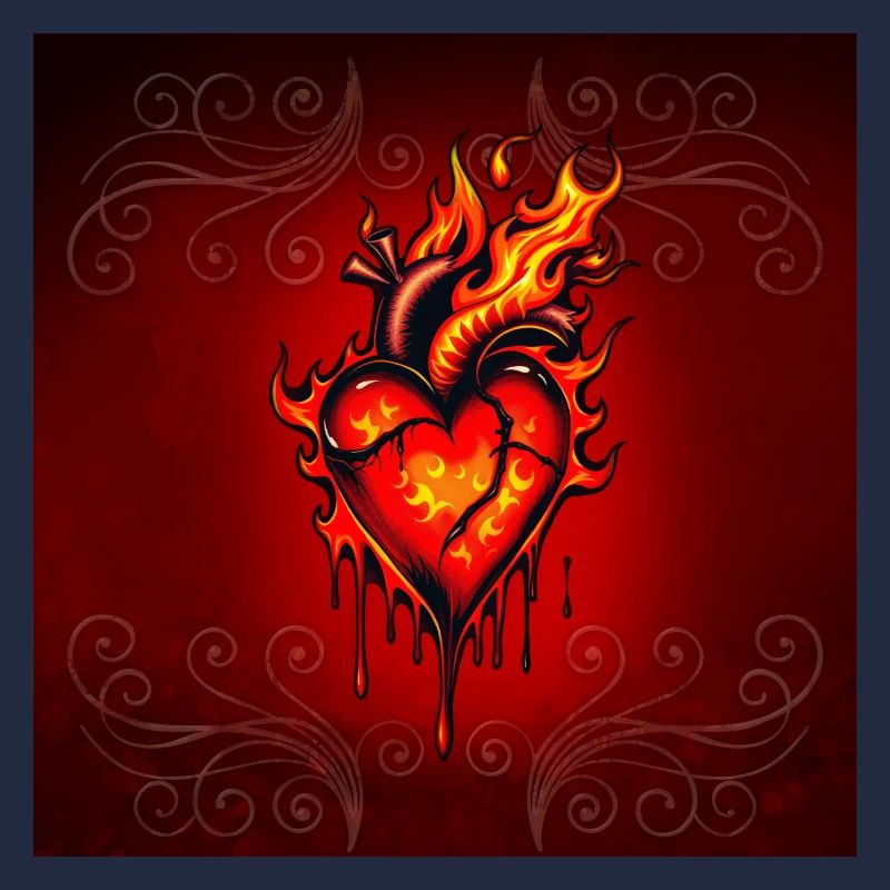 Flammendes Herz.