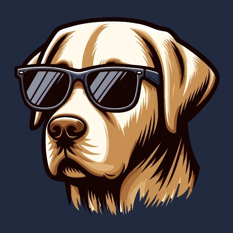 Cool Labrador Dog Head