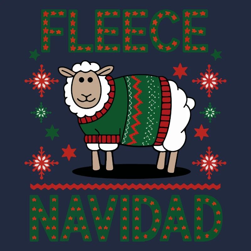 Festliches Schaf Weihnachten Pullover Design