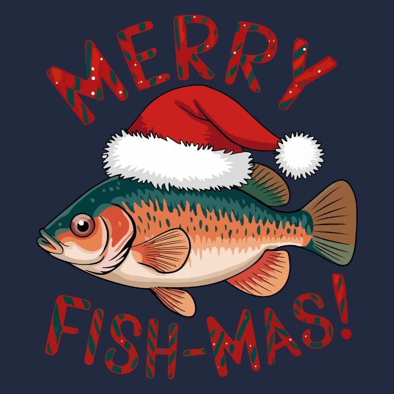 Conception de Noël de poisson festif