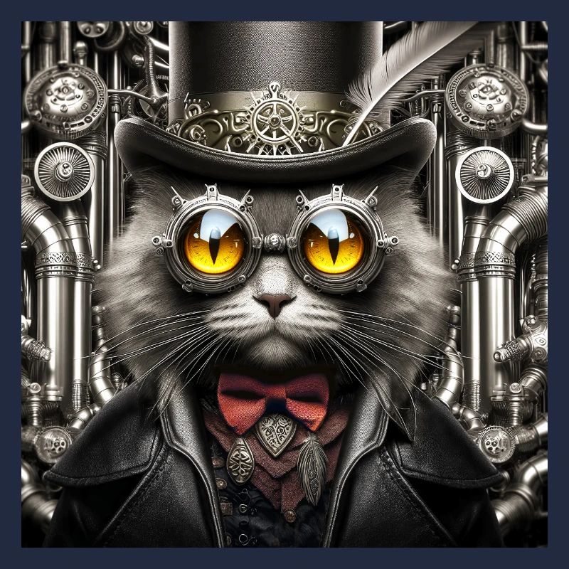 Steampunk-Katze