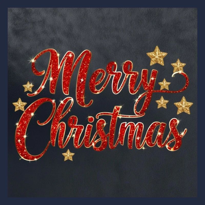 Glitzerndes Merry Christmas Script