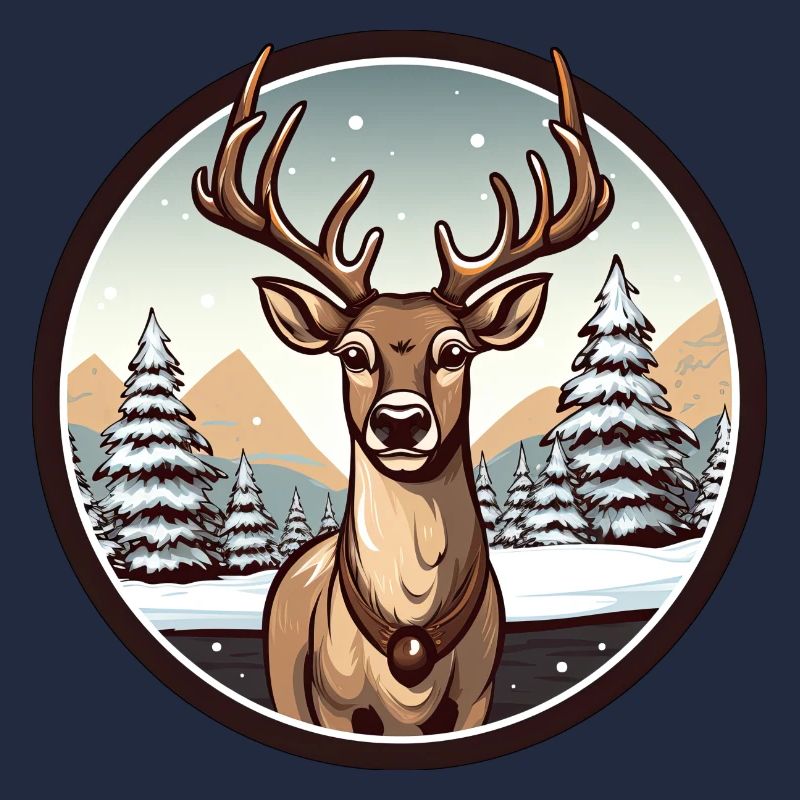 Deer in winter