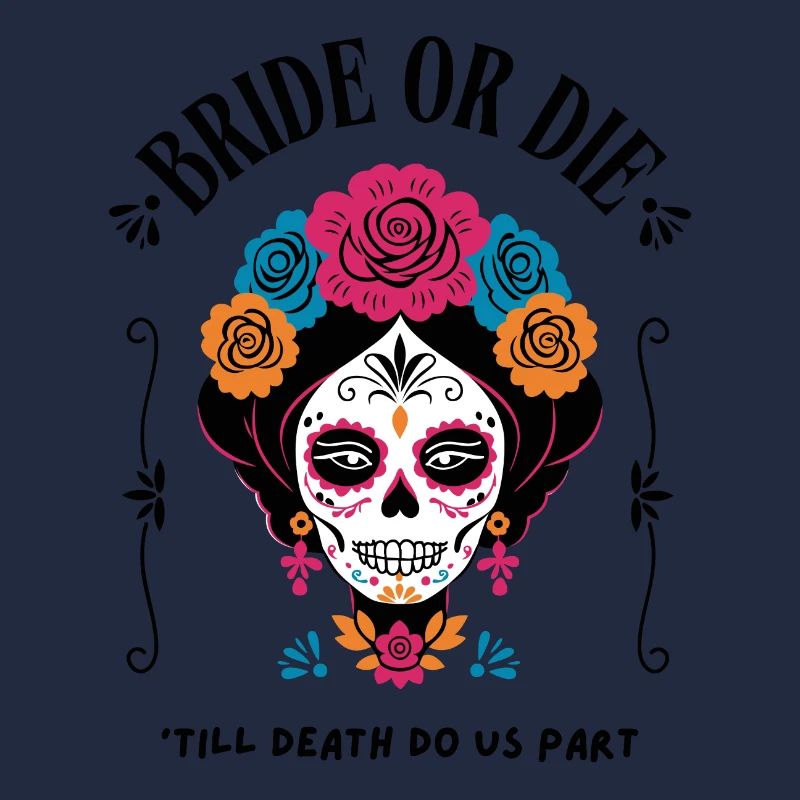 Bride or Die – Sugar Skull Design