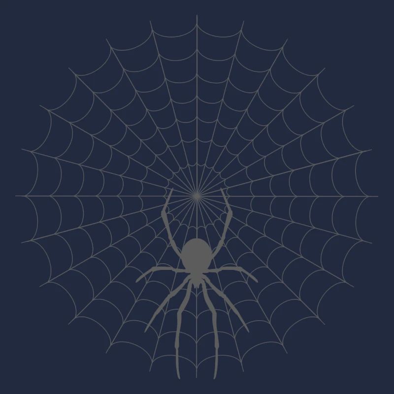Spinnennetz Silhouette
