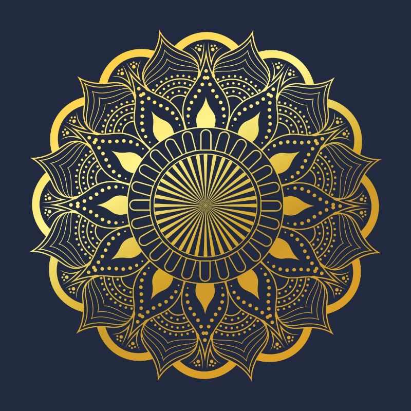 Goldenes Mandala