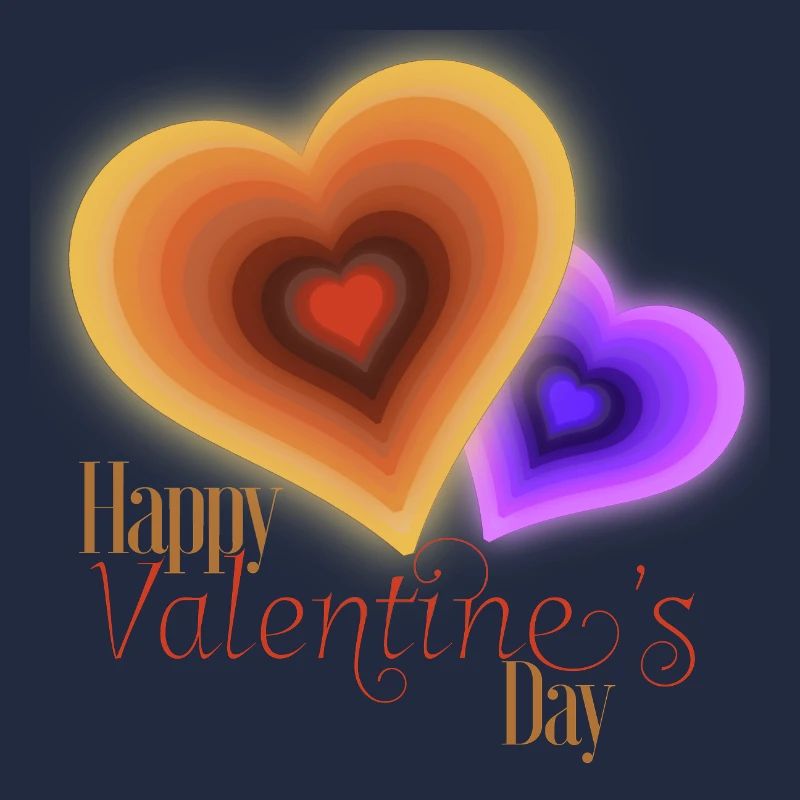 Saint Valentin - Coeurs Groovy Flash