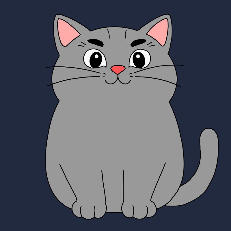 Graue Katze