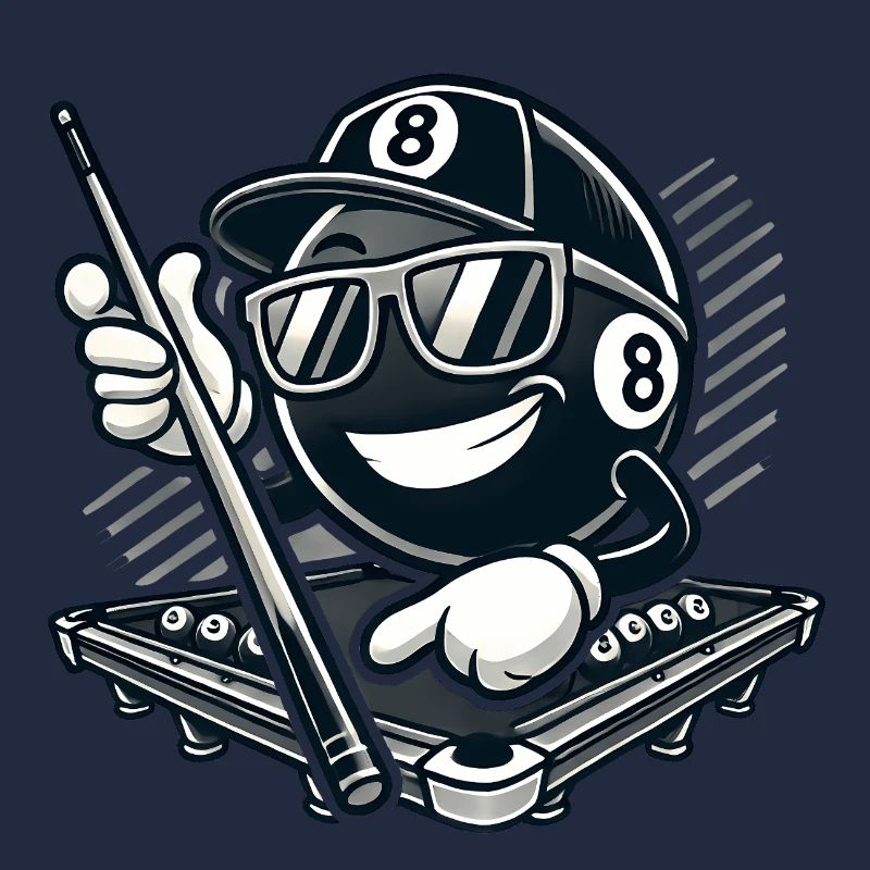 Stylischer 8-Ball Billard