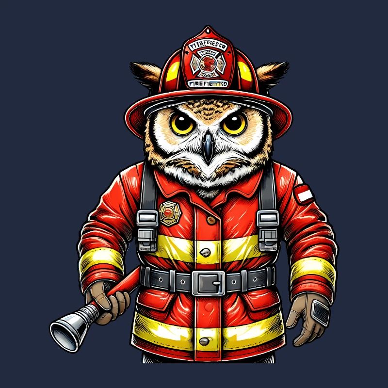 Fire Brigade Owl – Courage Meets Wisdom