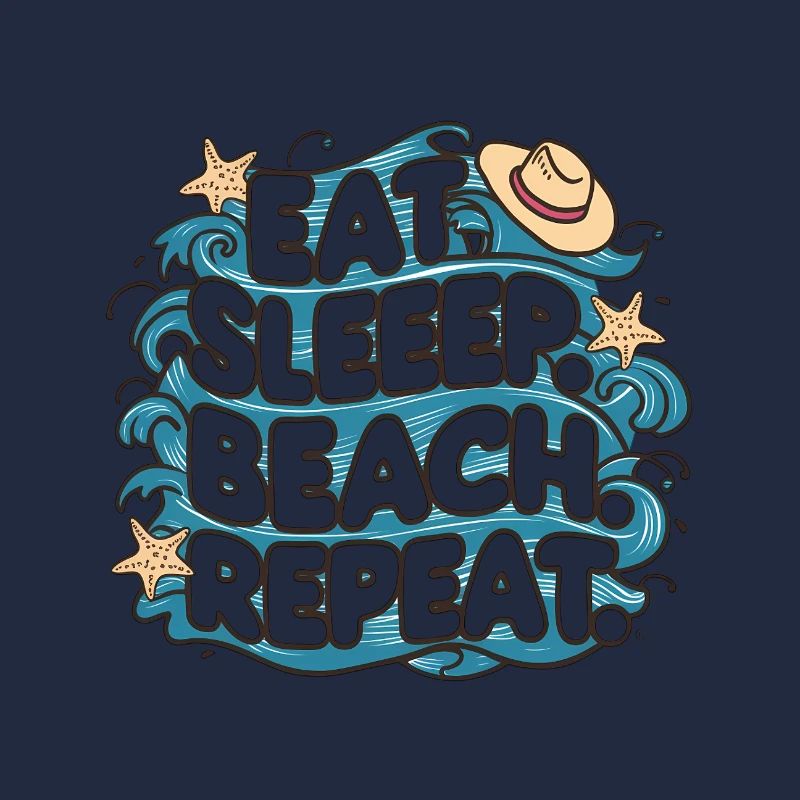 Manger dormir plage répéter