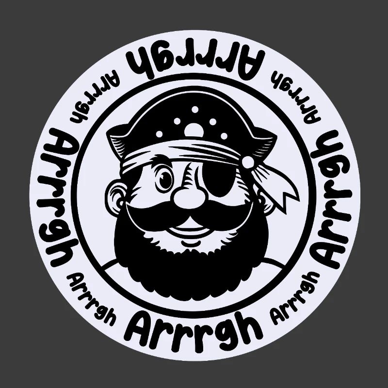 Funny pirate with eye patch