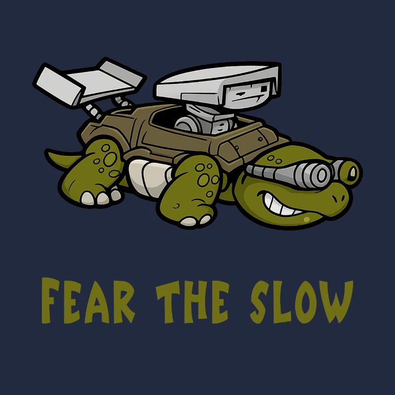 Angst vor der Langsamkeit Schildkröte