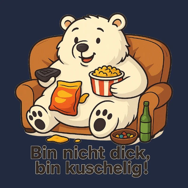 Dicker Eisbär - Bin nicht dick, bin Kuschelig!