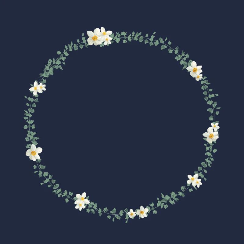 Eucalyptus wreath with small. Flowers, customizable