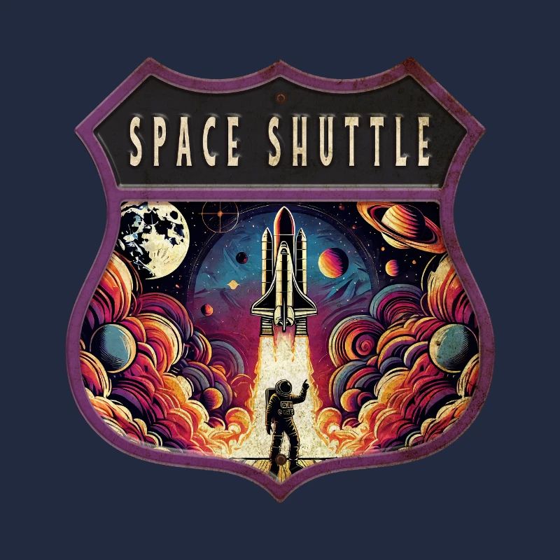 Conception colorée du blason de l’atronaut