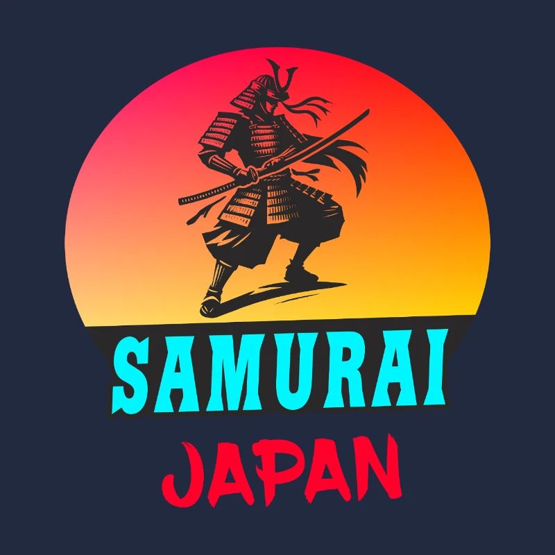 Samurai Japan Sunset Design