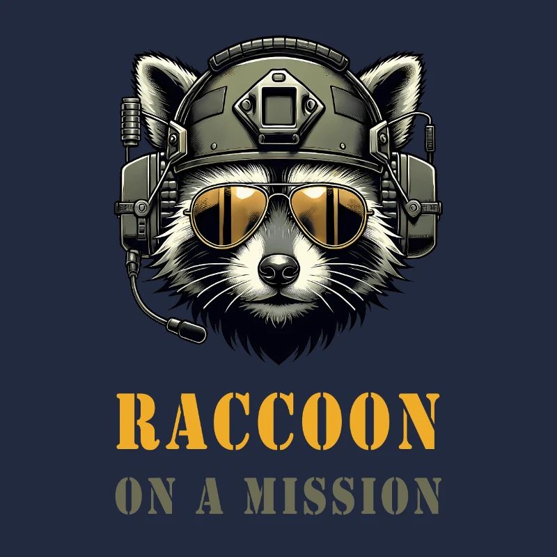 Waschbär in Mission