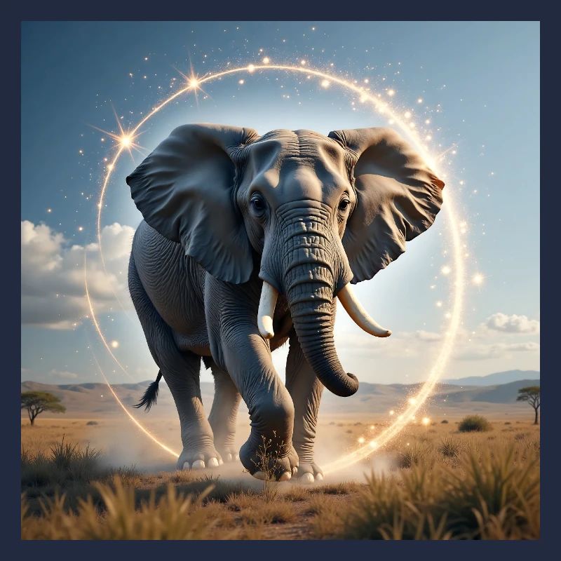 Krafttier Magischer Elefant