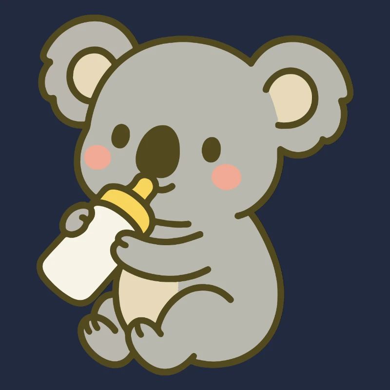 Kuschel-Koala mit Flasche