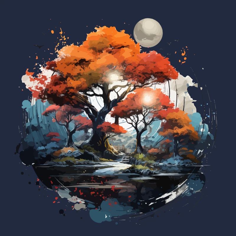 Autumn Moon Forest