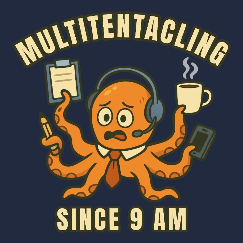 Multitasking Octopus at 9 a.m.